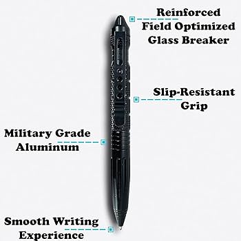 Amazon | Uzi タクティカルペン キャップにカフキー付き
